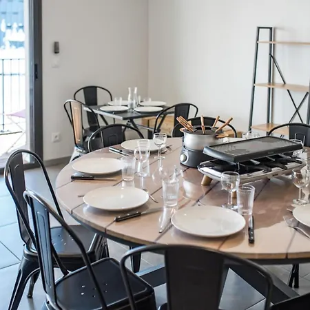 New Triplex Near Slopes Balcony & View Apartament Albiez-Montrond