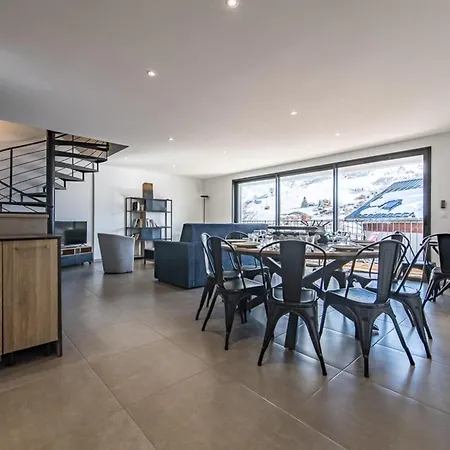 New Triplex Near Slopes Balcony & View Albiez-Montrond